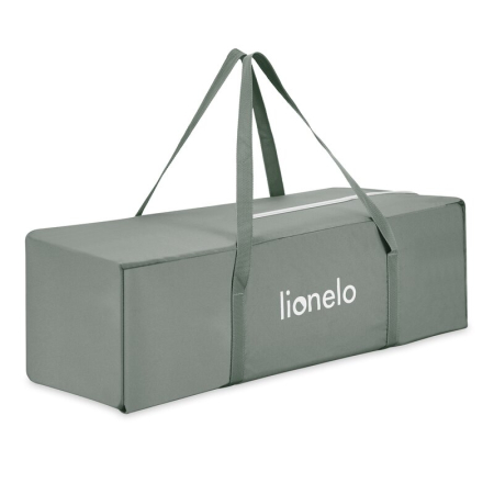 Patut multifunctional, Lionelo, Mila, 2 in 1, Saltea 4 cm cu spuma T25, 2 niveluri de inaltime, Pliere rapida, Intrare laterala, Geanta de transport inclusa, 0-36 luni, Pana la 15 kg, Verde [10]