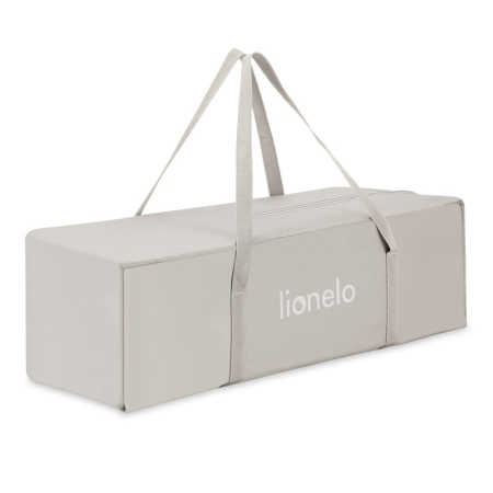 Patut multifunctional, Lionelo, Mila, 2 in 1, Saltea 4 cm cu spuma T25, 2 niveluri de inaltime, Pliere rapida, Intrare laterala, Geanta de transport inclusa, 0-36 luni, Pana la 15 kg, Bej [10]