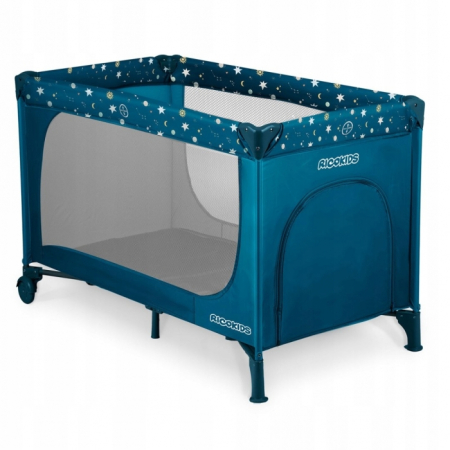 Patuturi pliabile si tarcuri de joaca - Patut pliabil 125 x 65 x 78 cm Ricokids RK-240 - Bleumarin