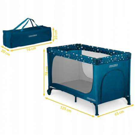 Patut pliabil 125 x 65 x 78 cm Ricokids RK-240 - Bleumarin [9]