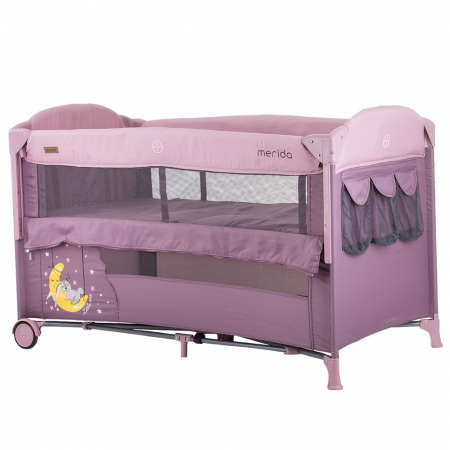 Patuturi pliabile si tarcuri de joaca - Patut pliabil Chipolino Merida cu laterala culisanta