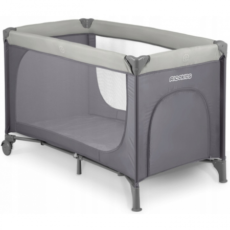 Patuturi copii - Patut pliabil Ricokids RK-240 Gri deschis