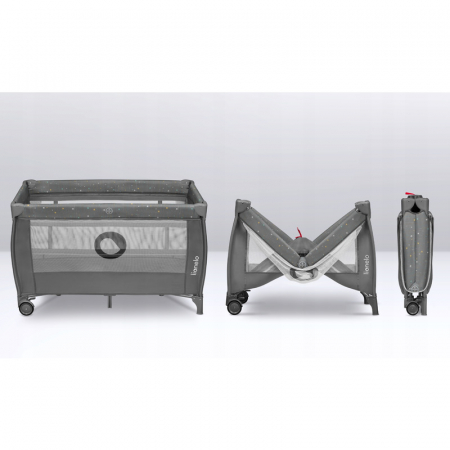 Patut pliant cu doua nivele Stefi Plus 120x60 cm Lionelo [8]