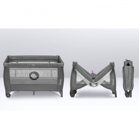 Patut pliant cu doua nivele Stefi Plus 120x60 cm Lionelo [25]