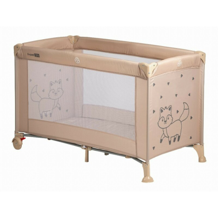 Patuturi copii - Patut pliant, FreeON, Nap, Cu un nivel, 120x60 cm, Beige