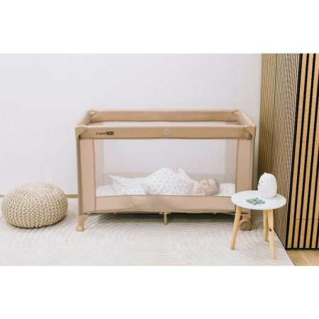 Patut pliant, FreeON, Nap, Cu un nivel, 120x60 cm, Beige [6]