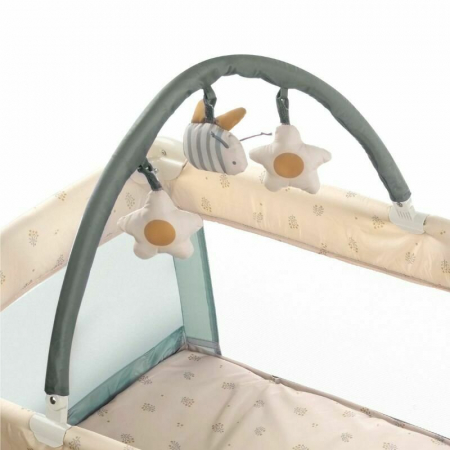 Patut pliant Jane Duo Level cu roti cu arcada cu jucarii Botanic [2]