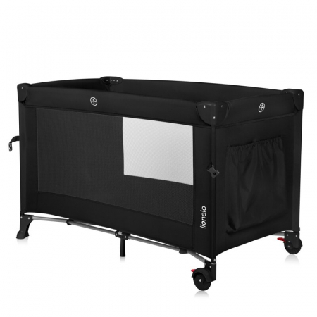 Patut pliant multifunctional Lionelo Ellen cu laterala culisanta pana la 15 kg 120x60 cm [6]
