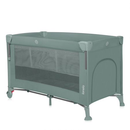 Patut pliant multifunctional Lionelo Ellen cu laterala culisanta pana la 15 kg 120x60 cm [4]