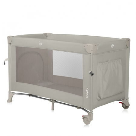 Patut pliant multifunctional Lionelo Ellen cu laterala culisanta pana la 15 kg 120x60 cm [6]