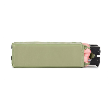 Patut pliant, Petite&Mars, Koot, 120 x 60 cm, Cu roti, Functie de tarc, Pliere compacta, Include geanta de transport, Intrare laterala cu fermoar, Pereti din plasa, Pana la 15 kg, 0-30 luni, Boho [6]