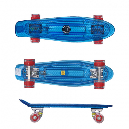 Penny board Mad Cruiser Full LED ABEC 7-albastru [2]