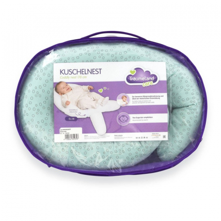 Perna pentru bebelusi Cuddly Nest Circles Mint - Traeumeland [3]