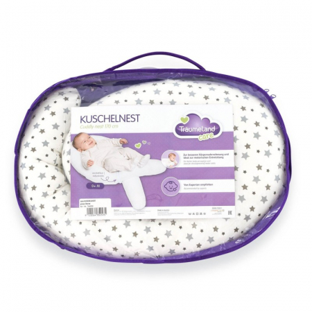 Perna pentru bebelusi Cuddly Nest Grey Stars - Traeumeland [3]