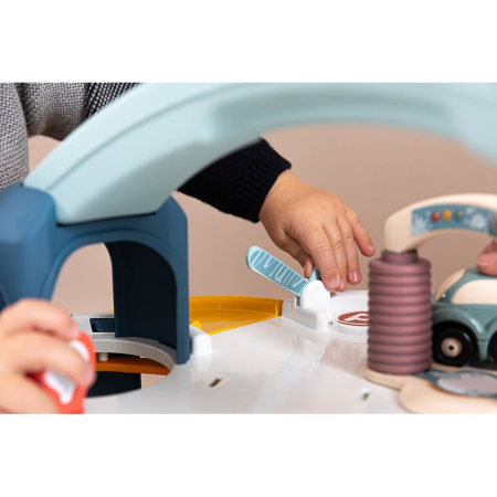 Pista de masini Smoby Big Garage cu masinuta si elicopter [7]