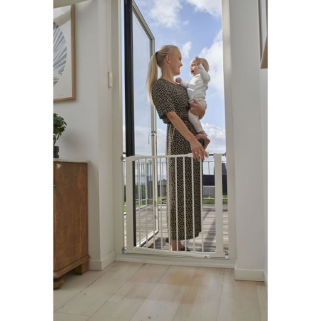 Poarta de siguranta 74-105 cm Ecotoys SG-012-W - Alb [12]