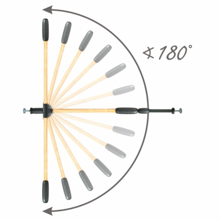Poarta de siguranta 74-105 cm Kidwell Trasti - Negru [4]