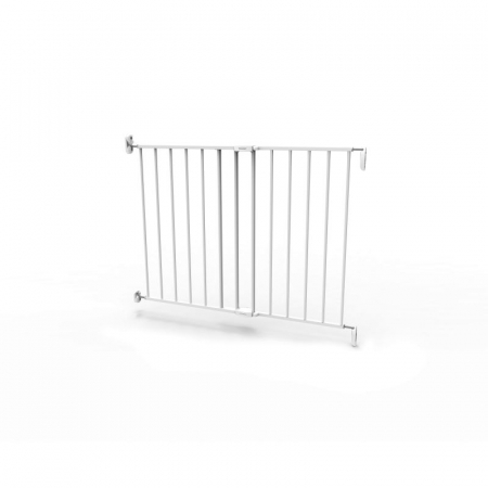 Poarta de siguranta extensibila Noma, 62-102 cm, metal alb, N93361 [9]