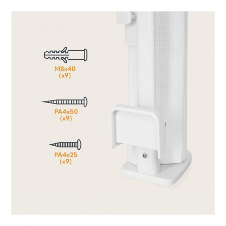 Poarta de siguranta Lionelo Thea Textila Alb [15]