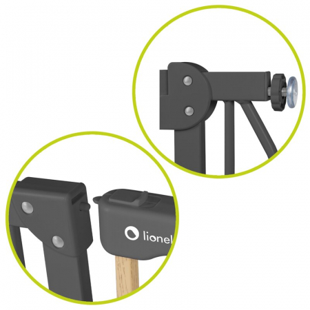 Poarta de siguranta Lionelo Truus Slim Gri/Natur [13]