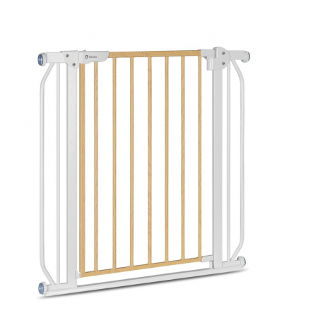 Poarta de siguranta Lionelo Truus Slim prin presiune 105 cm Gri/Natur [2]