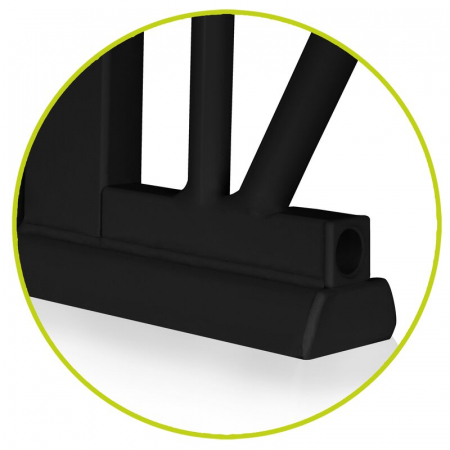 Poarta de siguranta Lionelo Truus Slim prin presiune 105 cm Negru/Natur [15]