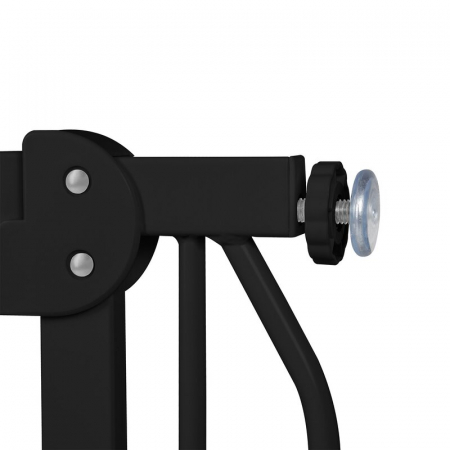 Poarta de siguranta Lionelo Truus Slim prin presiune 105 cm Negru/Natur [11]