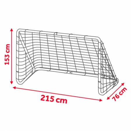 Poarta mare pentru fotbal cu covoras numerotat, 215 x 76 x 153 cm,  Neo-Sport 1451 [5]