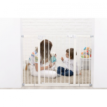 Poarta siguranta Thor, 68-105 cm, Alb - Qmini [12]