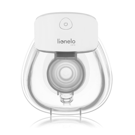 Pompa de san, Lionelo, Fidi Free Lumi, Portabila, cu accesorii, Hands-free, 9 functii de masaj, Functie iluminare pentru noapte, Fara BPA, Autonomie 3 h, Capacitate 180 ml, Alb [2]