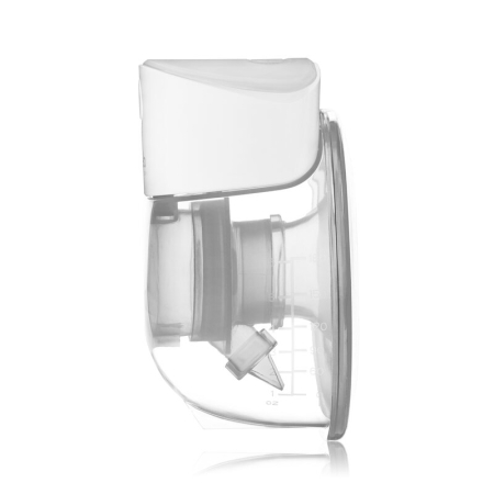 Pompa de san, Lionelo, Fidi Free Lumi, Portabila, cu accesorii, Hands-free, 9 functii de masaj, Functie iluminare pentru noapte, Fara BPA, Autonomie 3 h, Capacitate 180 ml, Alb [4]