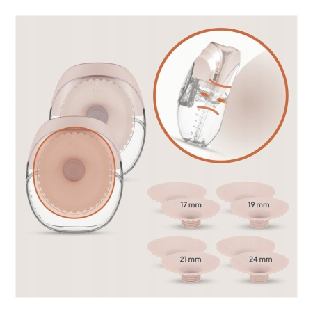 Pompa de san, Lionelo, Fidi Free Slim, Portabila, cu accesorii, Hands-free, Trifazata, Panou control, Autonomie pana la 3 h, 9 functii de masaj, Silentioasa- 40 db, Capacitate 150 ml, Roz [21]