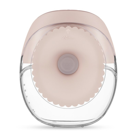 Pompa de san, Lionelo, Fidi Free Slim, Portabila, cu accesorii, Hands-free, Trifazata, Panou control, Autonomie pana la 3 h, 9 functii de masaj, Silentioasa- 40 db, Capacitate 150 ml, Roz [8]