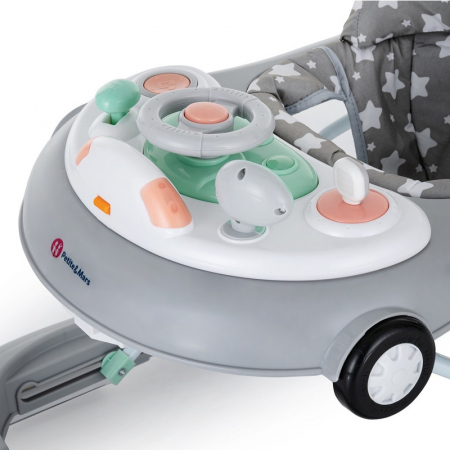 Premergator muzical Petite&Mars cu panou interactiv si lumini Cabrio Gri [3]