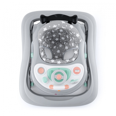 Premergator muzical Petite&Mars cu panou interactiv si lumini Cabrio Gri [6]