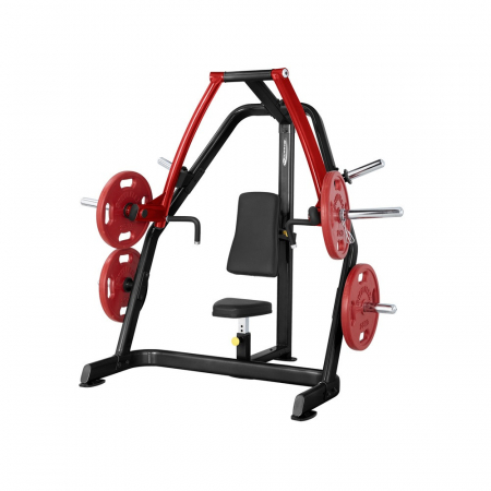 Aparate Fitness Multifunctionale - Presa piept Steelflex Plateload Line PSBP - Negru-Rosu