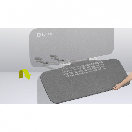 Protectie laterala pat Lionelo Lora 105 x 45 cm Gri [13]