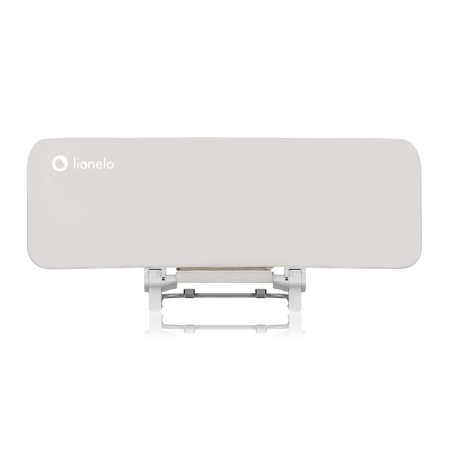 Bariere de protectie pat - Protectie laterala pat, Lionelo, Lora, Pliabila, Sistem de blocare StandSafe, Geanta de transport inclusa, 105 x 45 cm, Bej