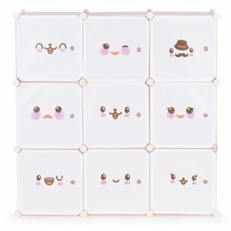 Raft modular cu 9 compartimente pentru camera copilului Ecotoys 09C [1]