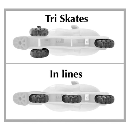 Role evolutive, Stamp, Disney, De la incepator la avansat, cu 3 roti, Ajustabile, Inchidere prin velcro, cu frana, Marime 27-30, Minnie Mouse [9]