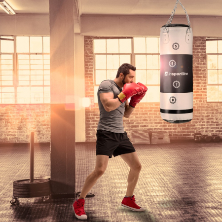 Sac de box inSPORTline Robkin 25 kg Negru/Alb [5]
