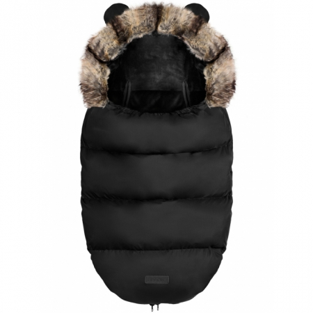 Sac de dormit 90 cm - Sac de dormit 95 x 48 cm Ricokids Elmi 720008 - Negru