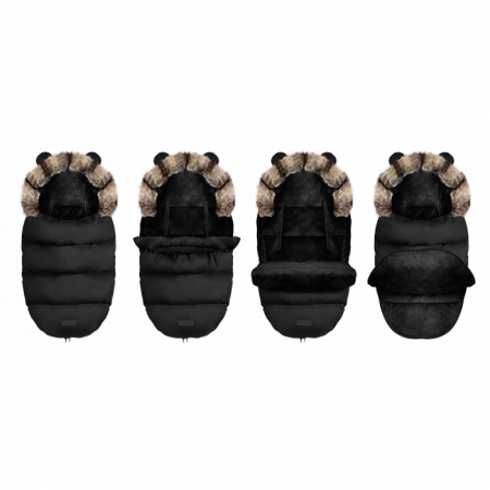 Sac de dormit 95 x 48 cm Ricokids Elmi 720008 - Negru [1]