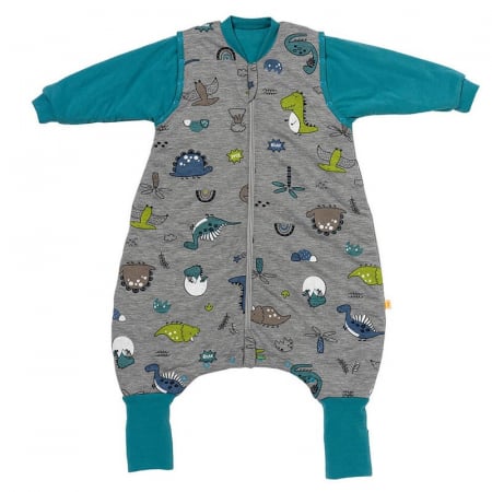 Sac de dormit copii - Sac de dormit cu picioruse si maneca lunga detasabila Dinosaur 70 cm + manseta 2.5 Tog - Slumbersac
