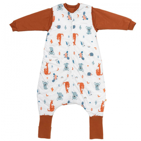 Sac de dormit copii - Sac de dormit cu picioruse si maneca lunga detasabila Kangaroo 90 cm + manseta 3.5 Tog - Slumbersac