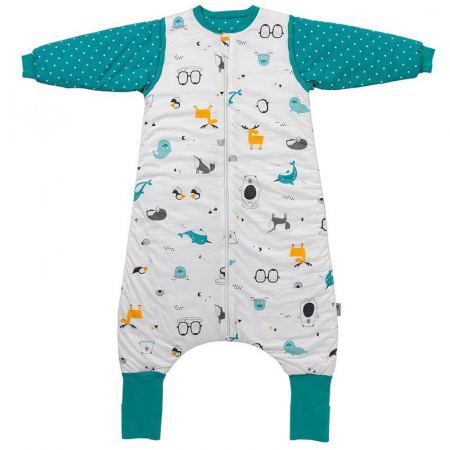 Sac de dormit 130 cm - Sac de dormit cu picioruse si maneca lunga detasabila Polar Pals 130 cm + manseta 2.5 Tog - Slumbersac
