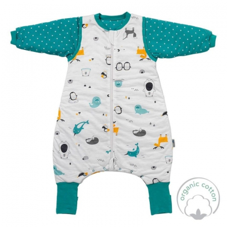 Sac de dormit copii - Sac de dormit cu picioruse si maneca lunga detasabila Polar Pals 80 cm + manseta 2.5 Tog - Slumbersac