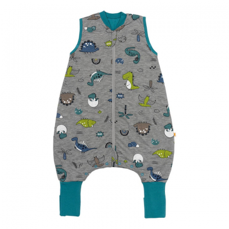 Sac de dormit 80 cm - Sac de dormit cu picioruse si talpa antiderapanta Dinosaur 80 cm + manseta 1.0 Tog - Slumbersac