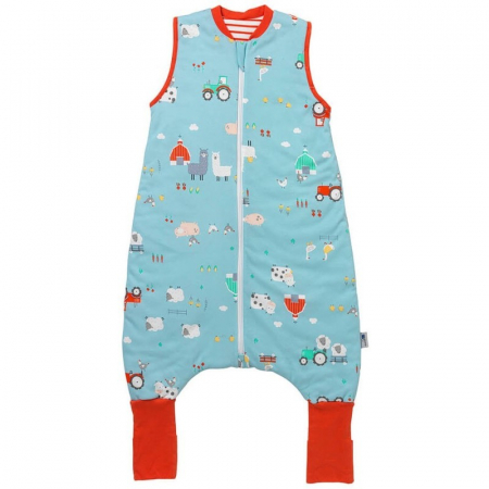 Sac de dormit cu picioruse si talpa antiderapanta Farmyard 120 cm 1.0 Tog - Slumbersac [6]