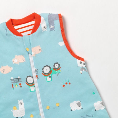 Sac de dormit cu picioruse si talpa antiderapanta Farmyard 120 cm 1.0 Tog - Slumbersac [5]